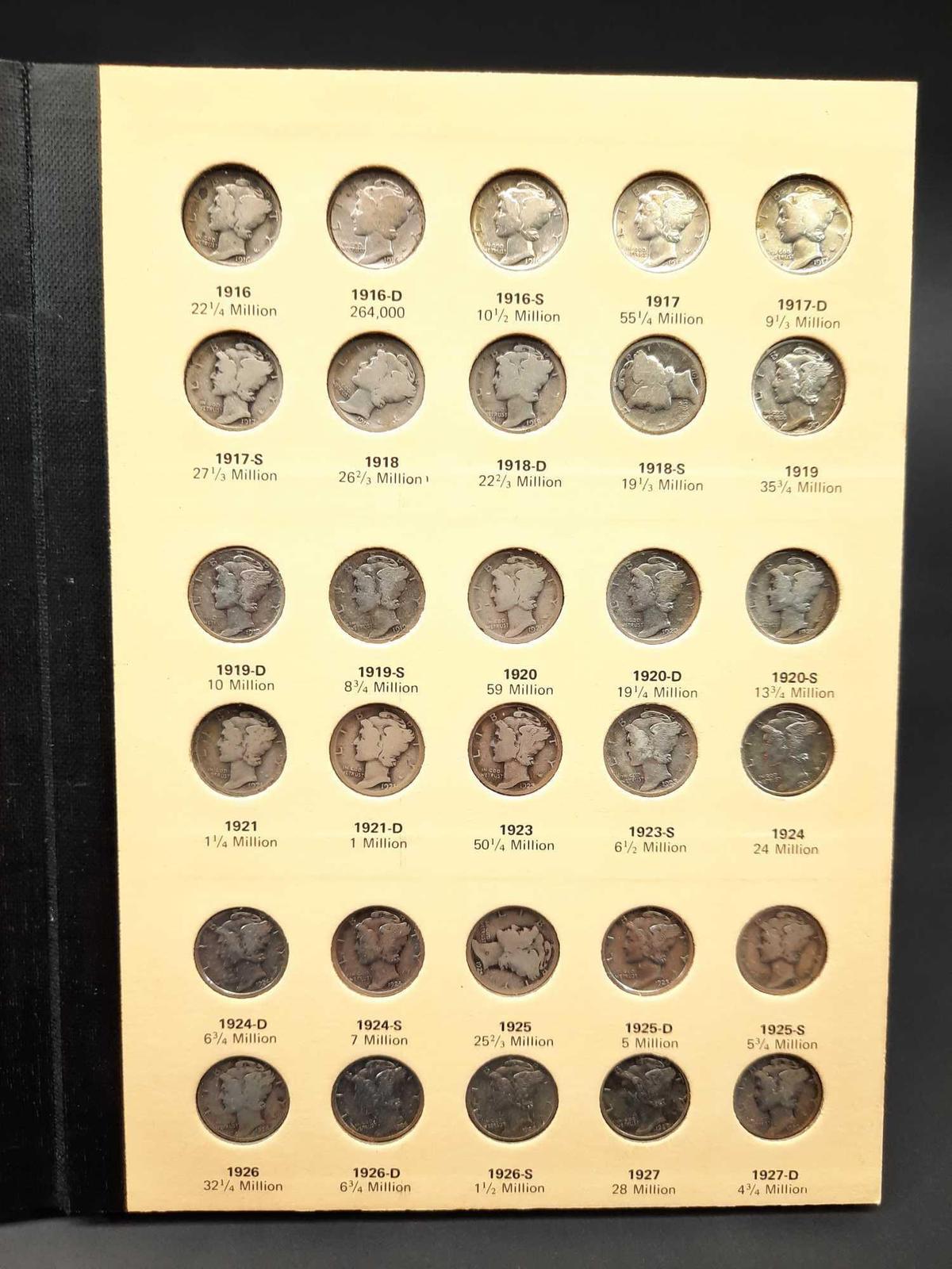 Mercury Head Dimes 1916-1945 Library of Coins Vol. 10 Premium Set