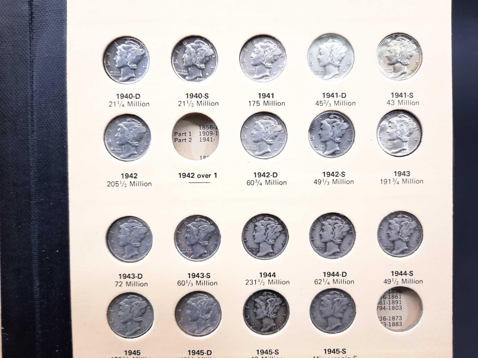 Mercury Head Dimes 1916-1945 Library of Coins Vol. 10 Premium Set