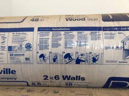 15 Bags Unfaced Fiberglass Batts Insulation