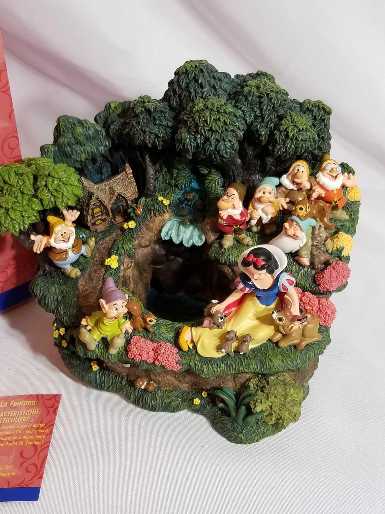 Disney Snow White Fountain Statue in Box