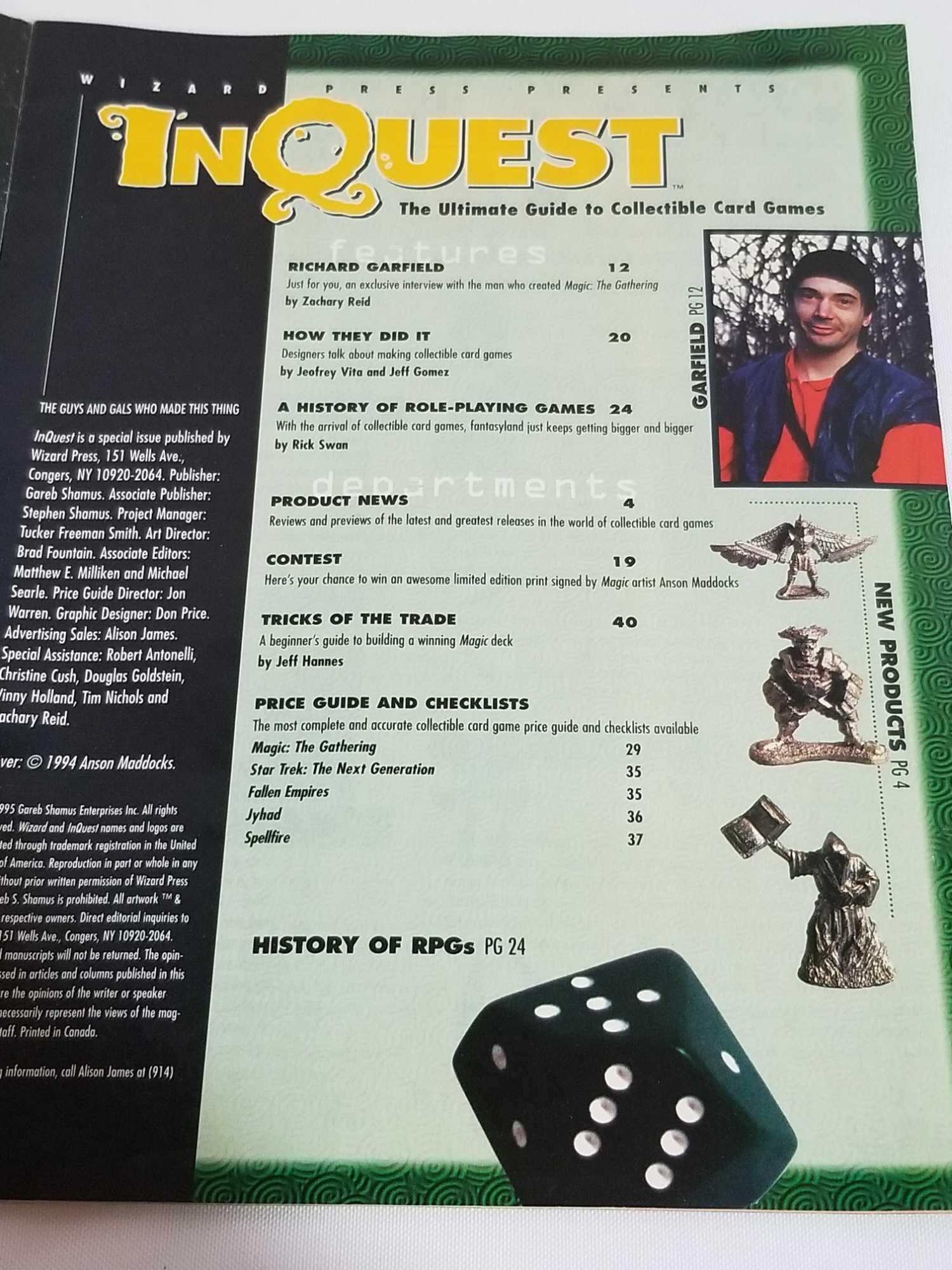 Vintage InQuest MTG Dungeons and Dragons