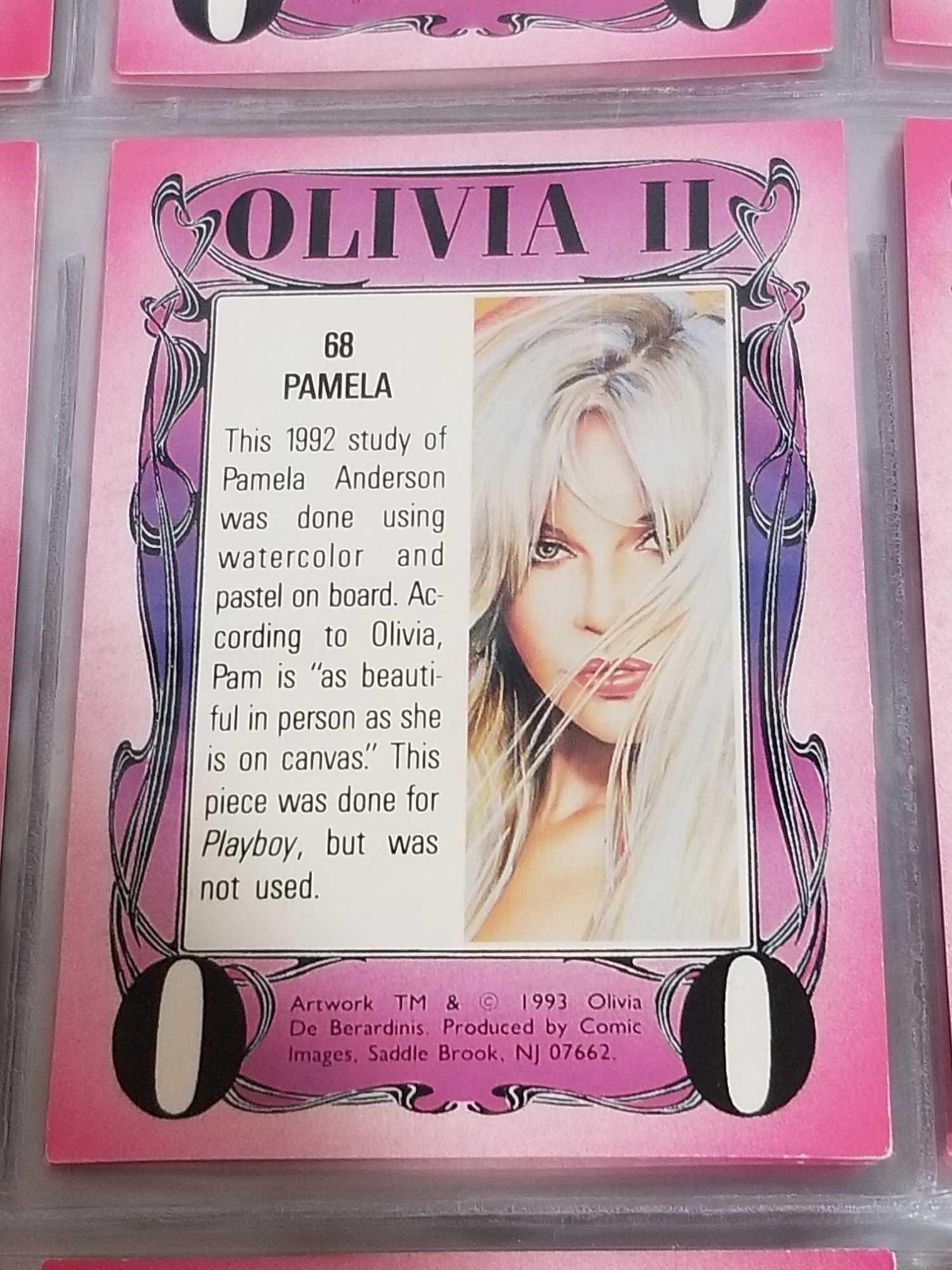 1993 Olivia 2 72 Card Set in Pages