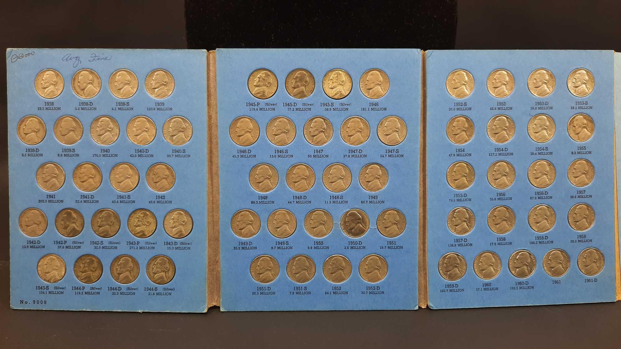 Jefferson Nickel 1938-1961 Booklet