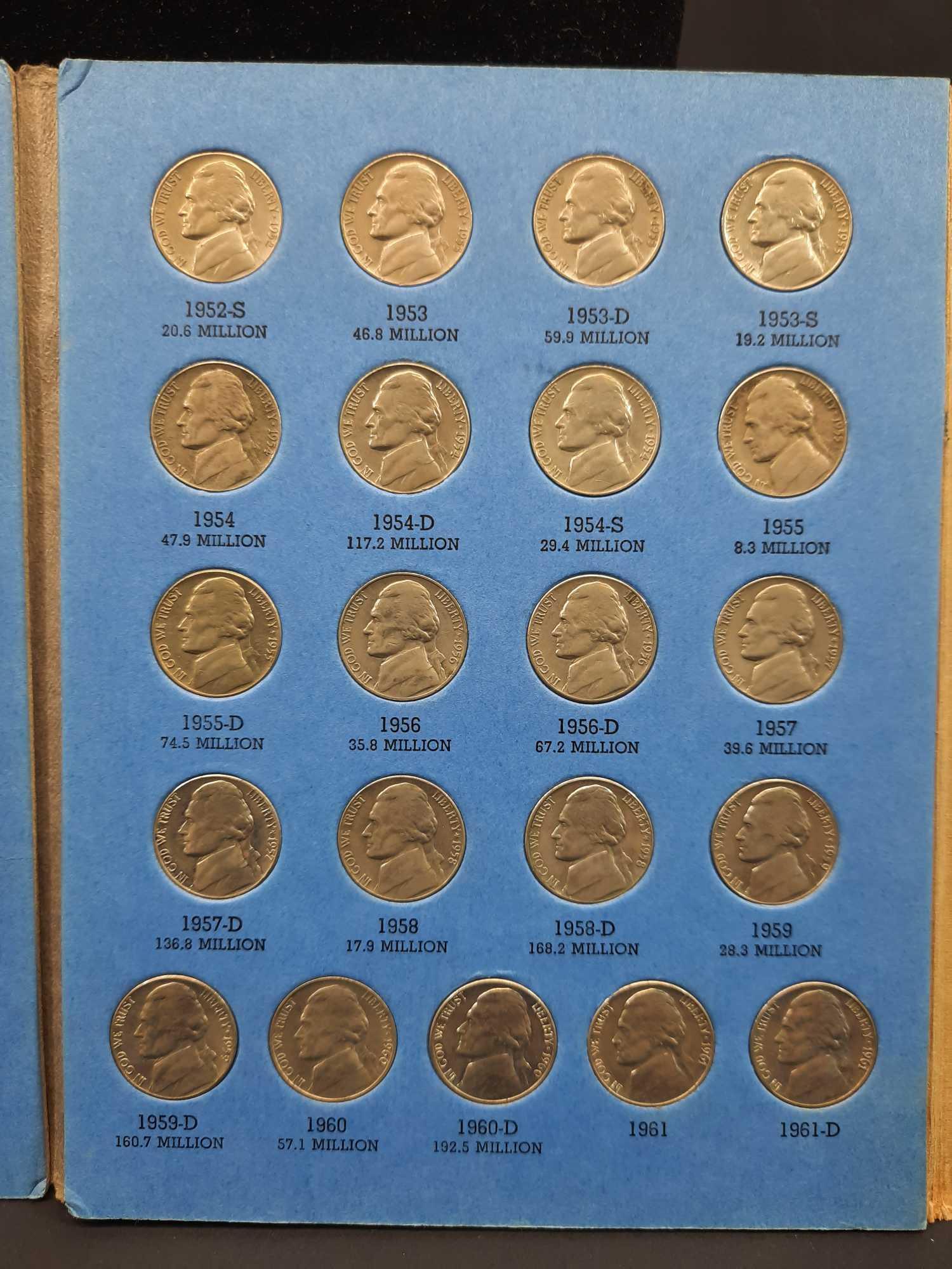 Jefferson Nickel 1938-1961 Booklet