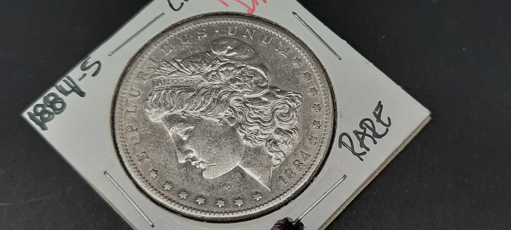 1884-S Morgan Silver Dollar