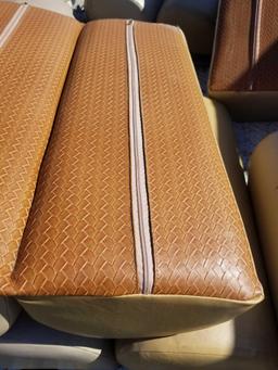 Tan Boat Cushions Reptile Skin Feel