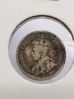 1892 Canada Large Cent AU+ Silver 1913 Canada Dime 2 Units