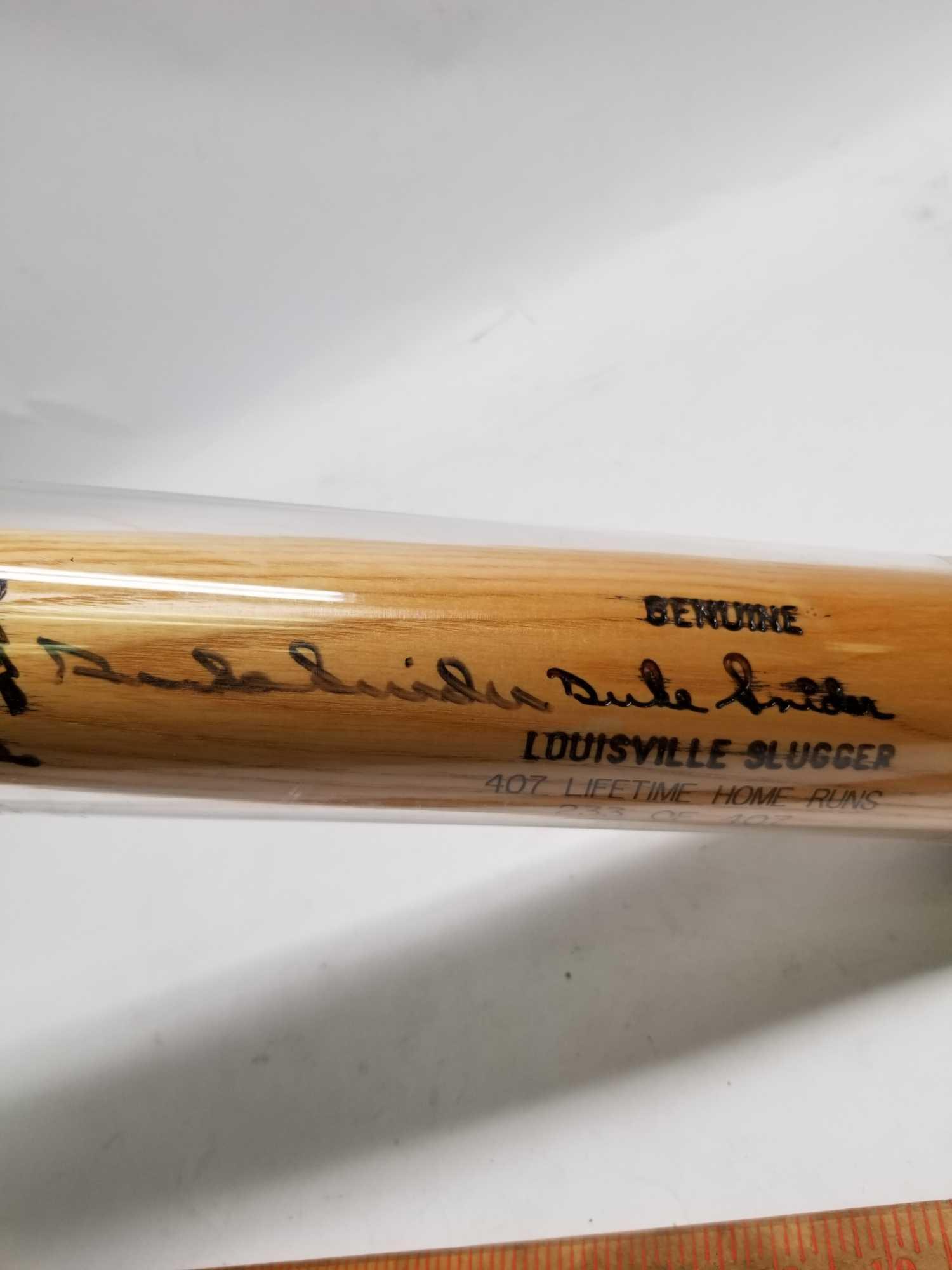 Louisville Slugger Signed Duke Snider Bat PSA