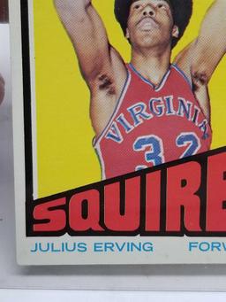 1972-1973 Julius Erving Rookie Card Squires