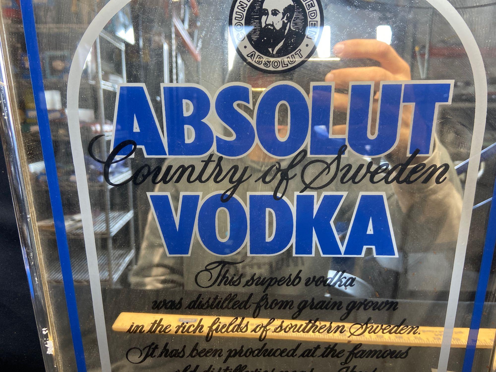 Country of Sweden Absolute vodka mirror