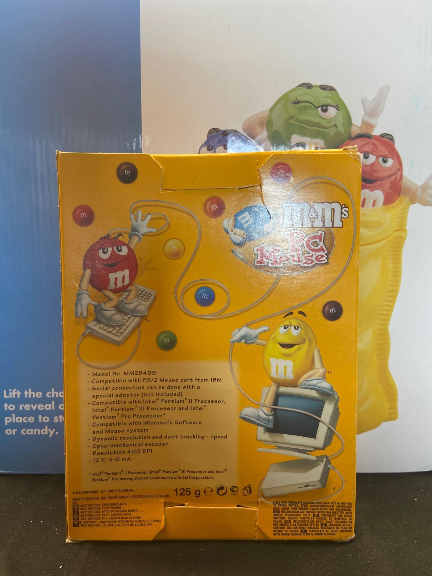 M&ms cookie jar and pc mouse