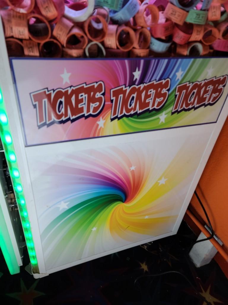 Ticket Time Arcade Game LED Glowing + Crane