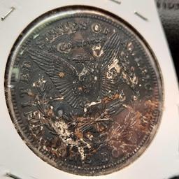 1921 Morgan Black Dollar Toned 90% Silver