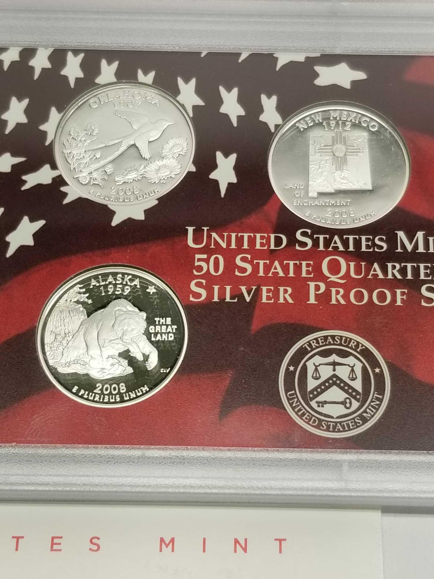 2008 US Mint Silver Proof Set