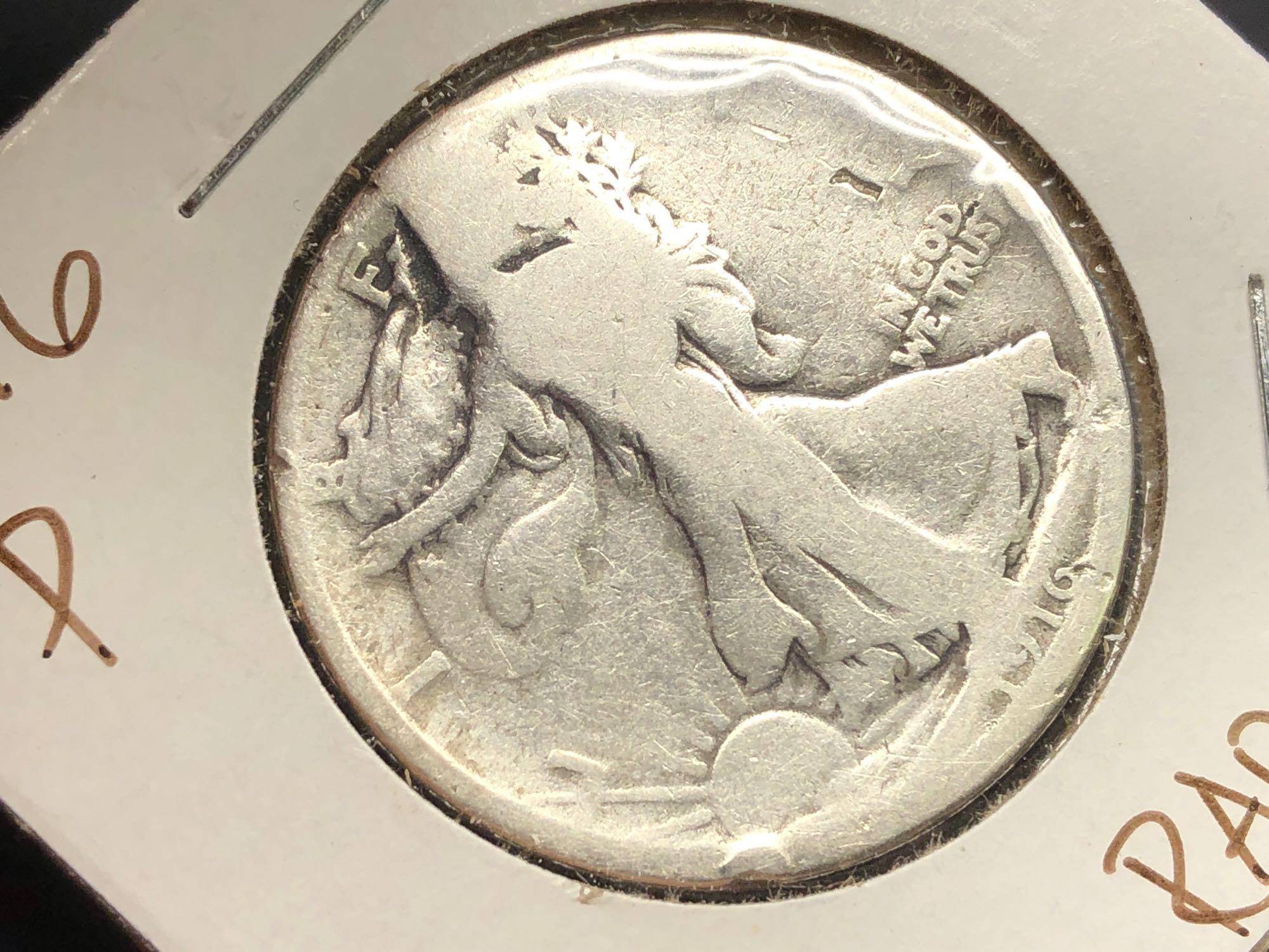 1916-P Standing Liberty Half Dollar