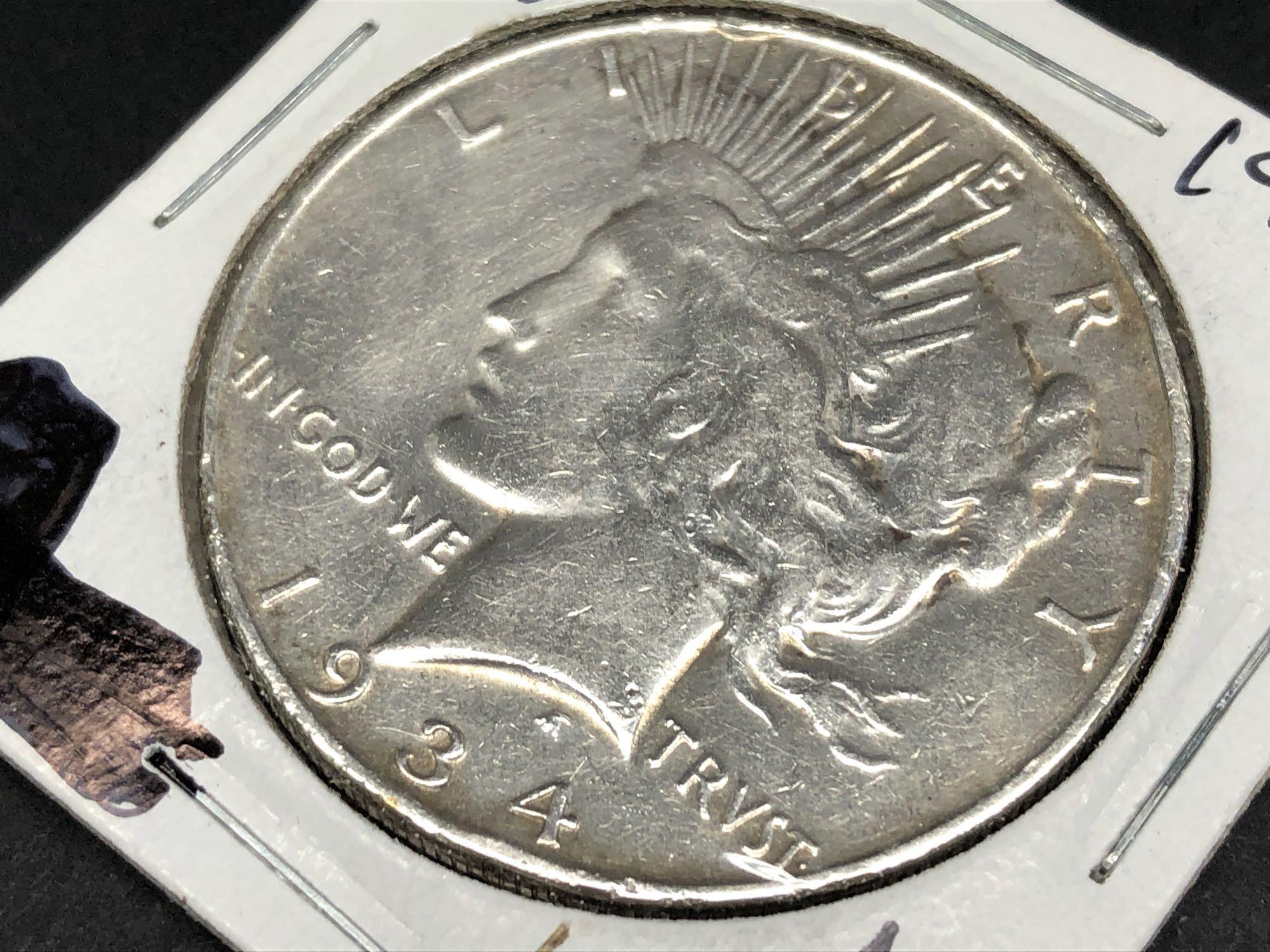 1934-S Peace Silver Dollar Key Date