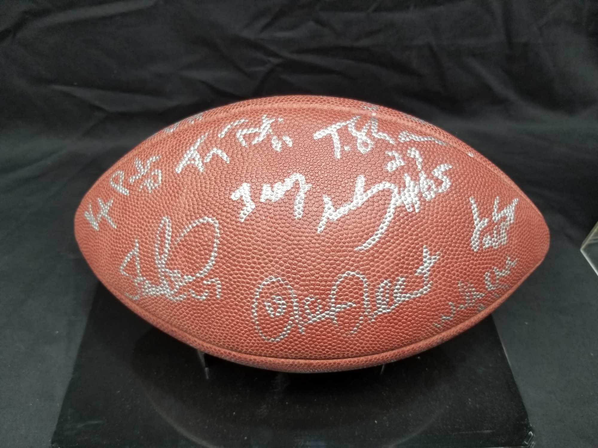 1995 San Diego Chargers Team Signed Football