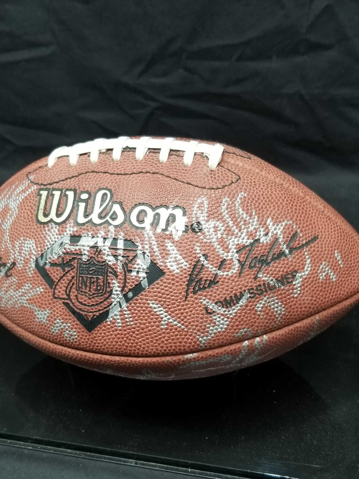 1995 San Diego Chargers Team Signed Football