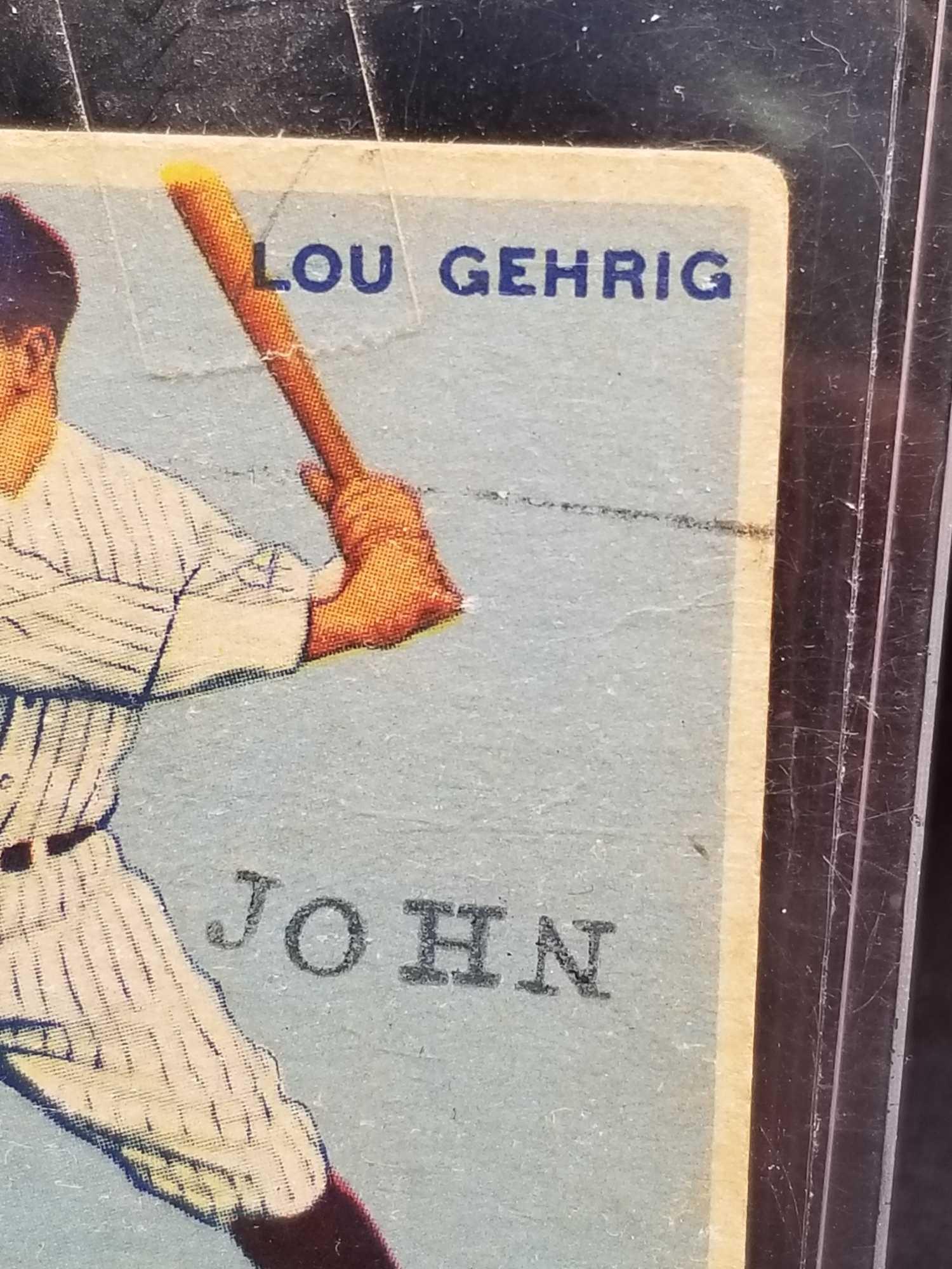 1933 Goudey #92 Lou Gehrig