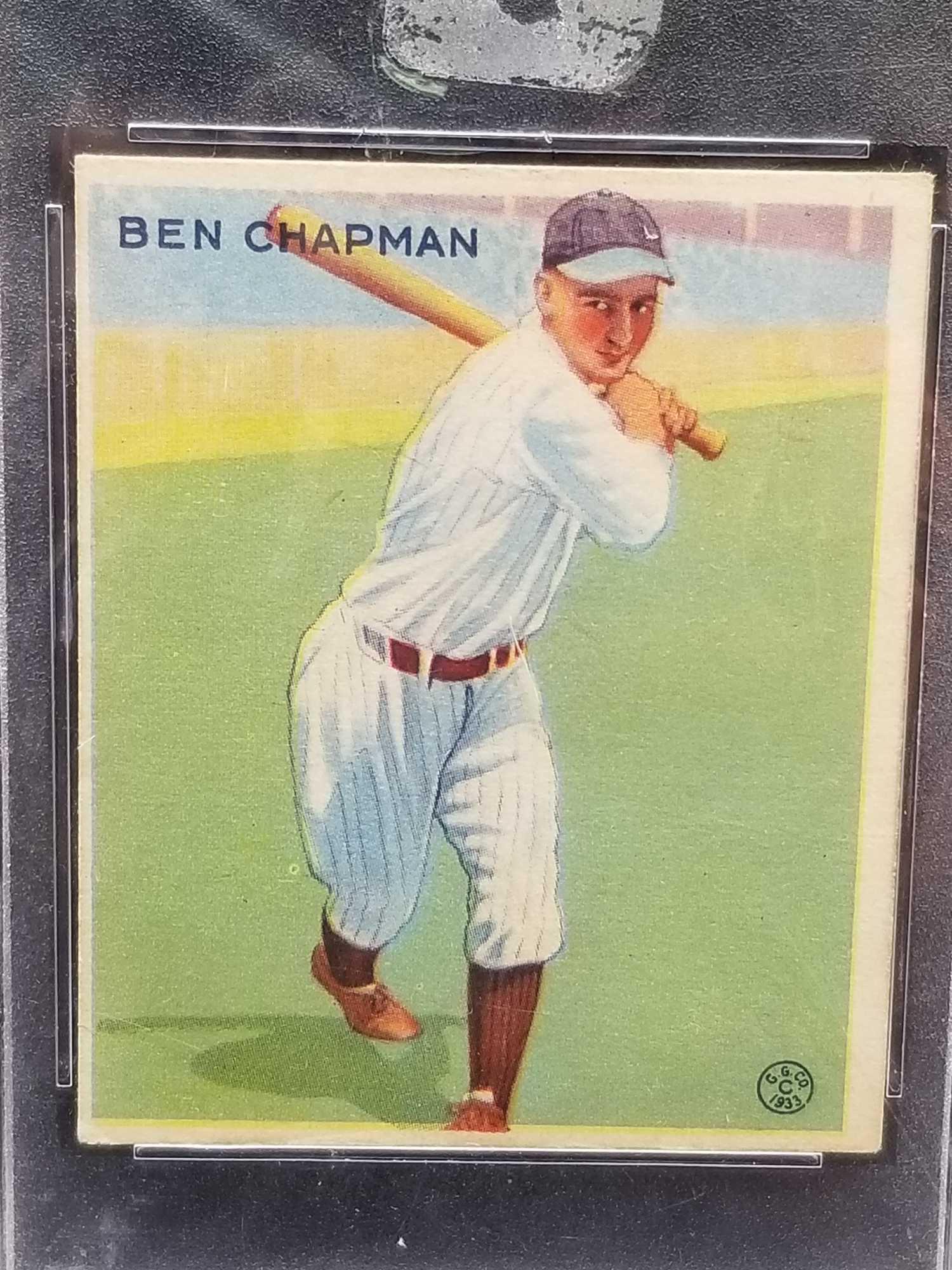 1933 Goudey Red PSA #191 Ben Chapman VG EX4