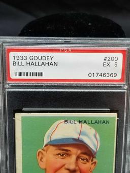 1933 Goudey Red PSA #200 Bill Hallahan EX5