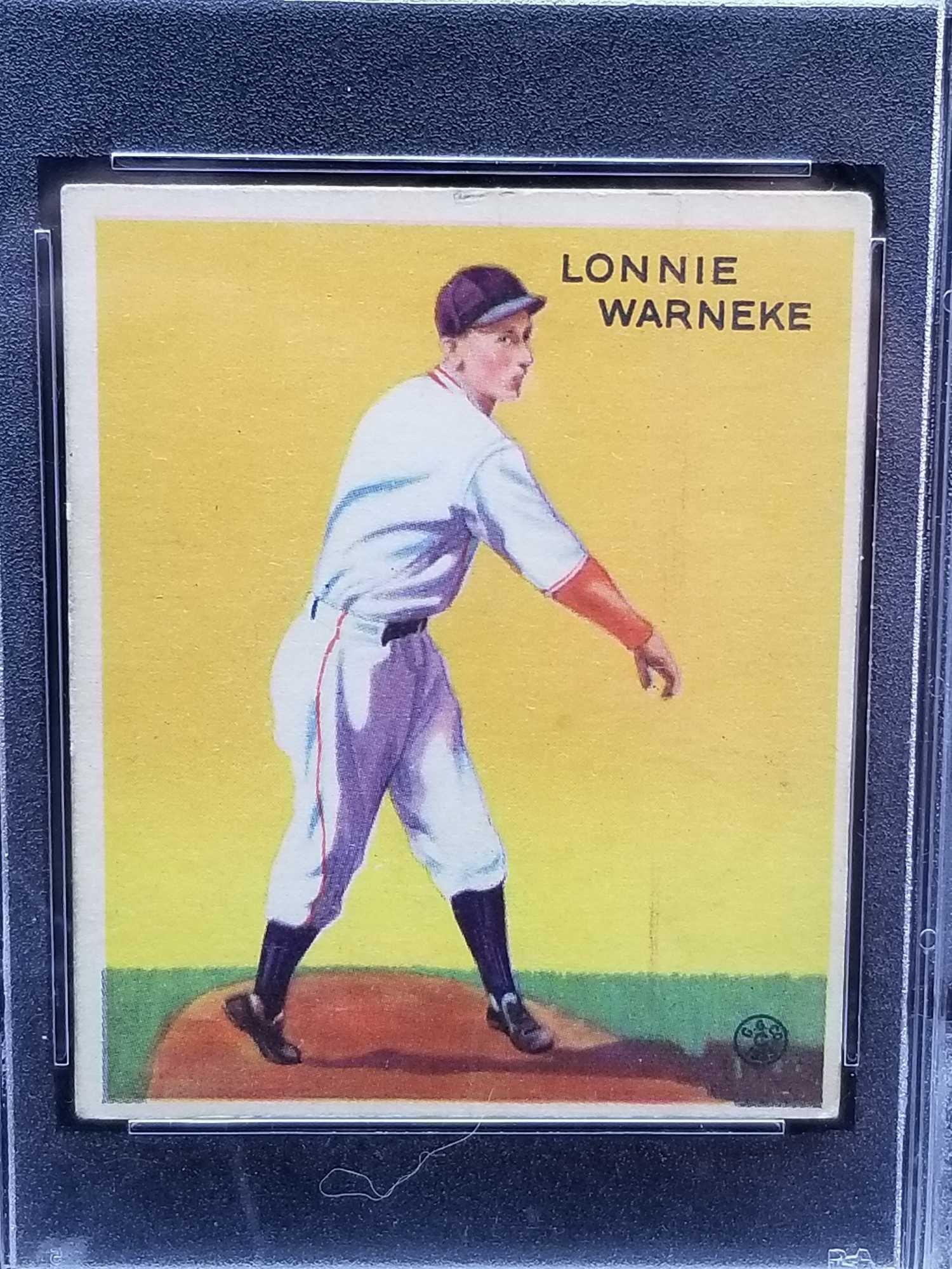 1933 Goudey Red PSA #203 Lonnie Warneke VG-EX4