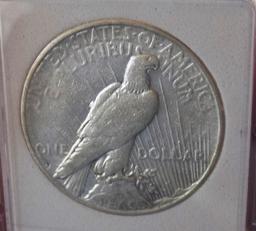 Peace silver dollar 1934 s rare date au/bu slider high end original premium quality