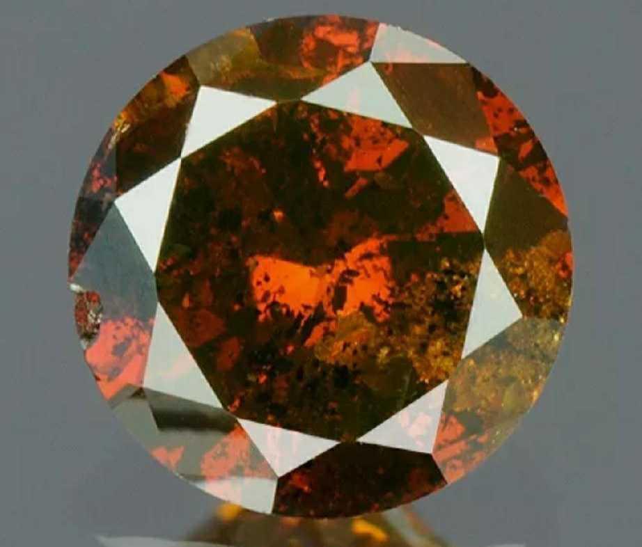.24ct Sharp Blood Red Diamond IGR Certified Round Brilliant Gem Stone