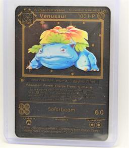 Black Pokemon Card Lot Charizard Blastoise Venusaur 3 Units Speciality Rare cards