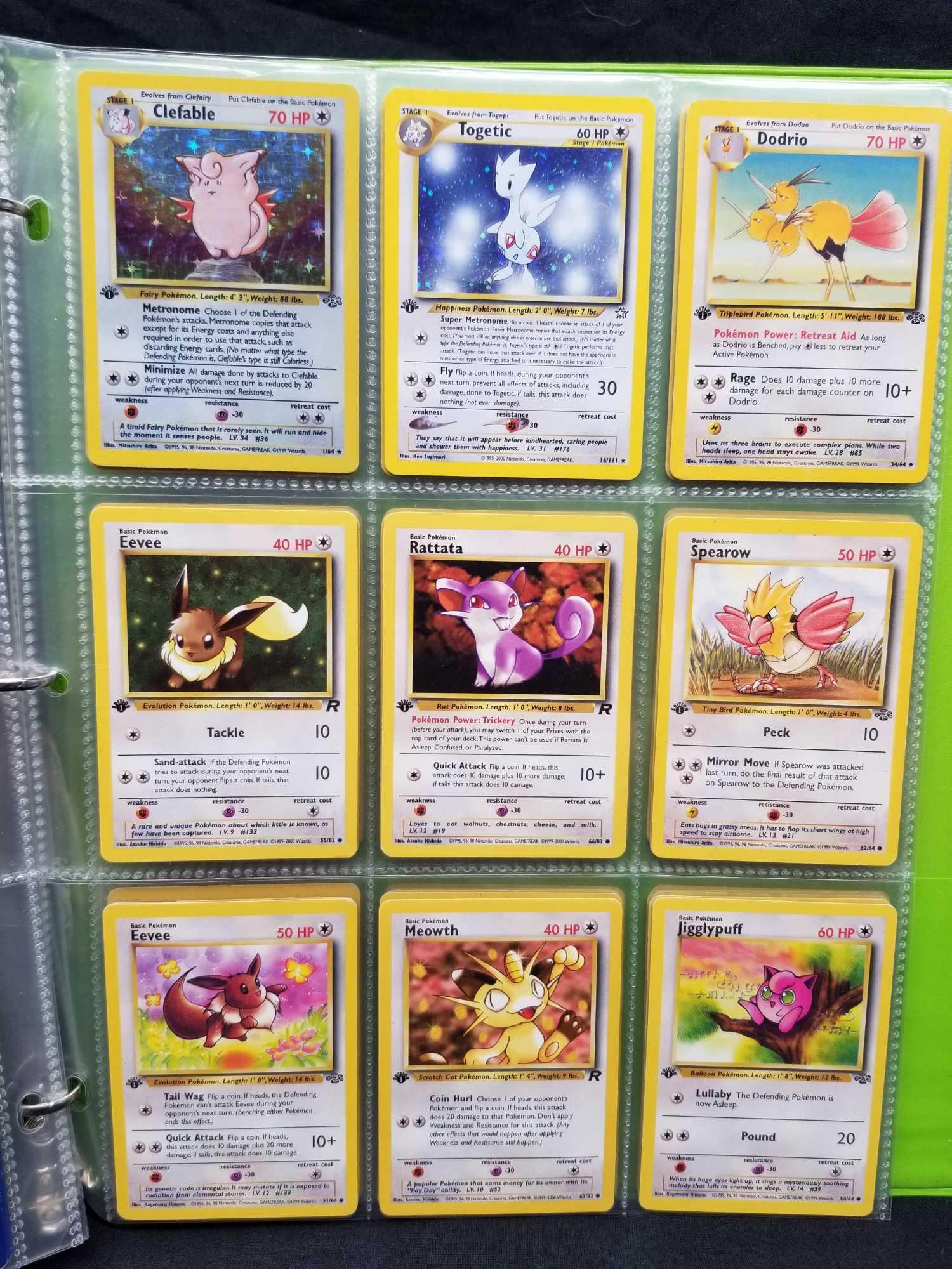 Pokemon Cards First Edition In Pages 90 Cards