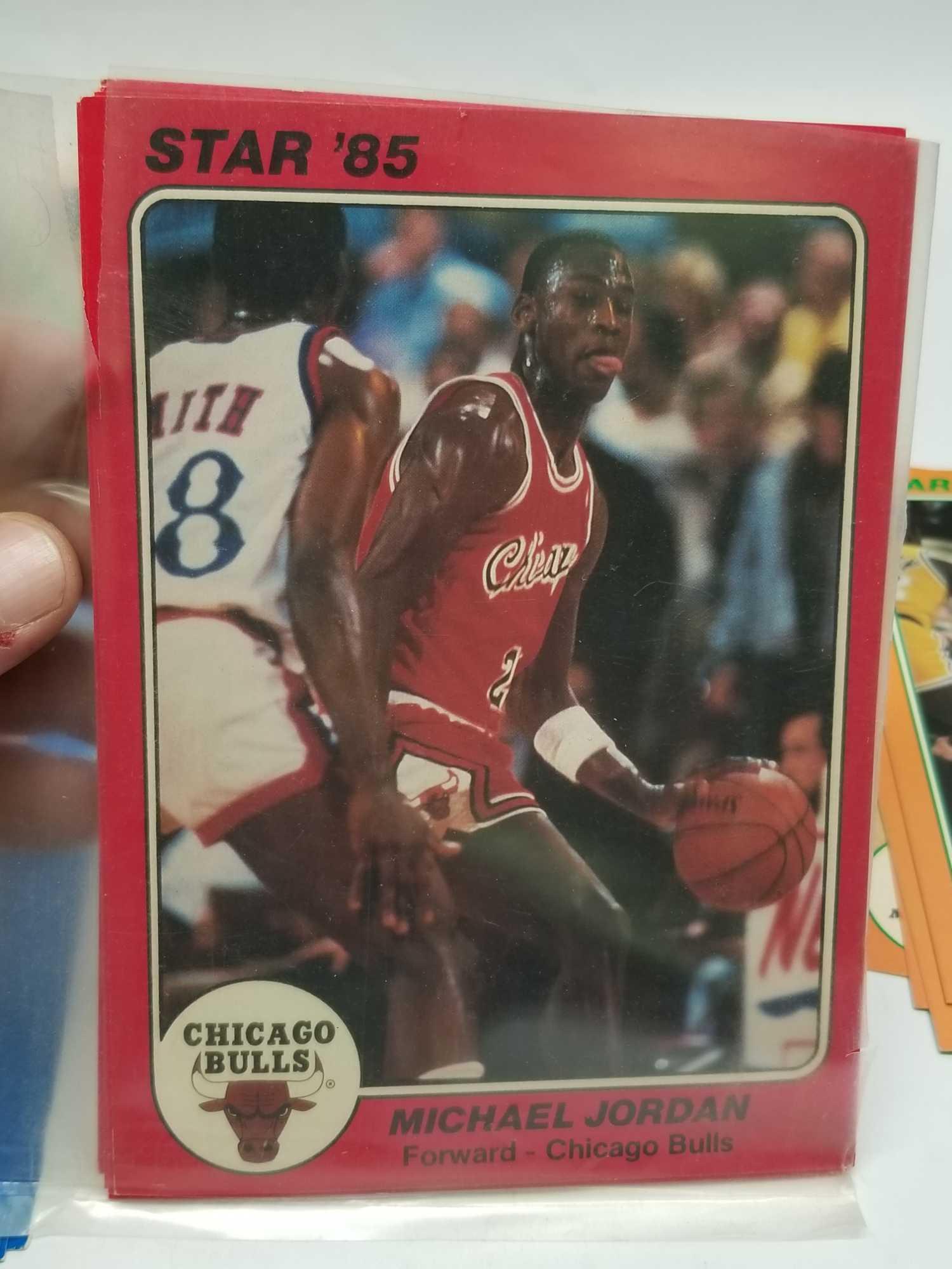 1985 Star 5x7 Cards Jordan Rookie