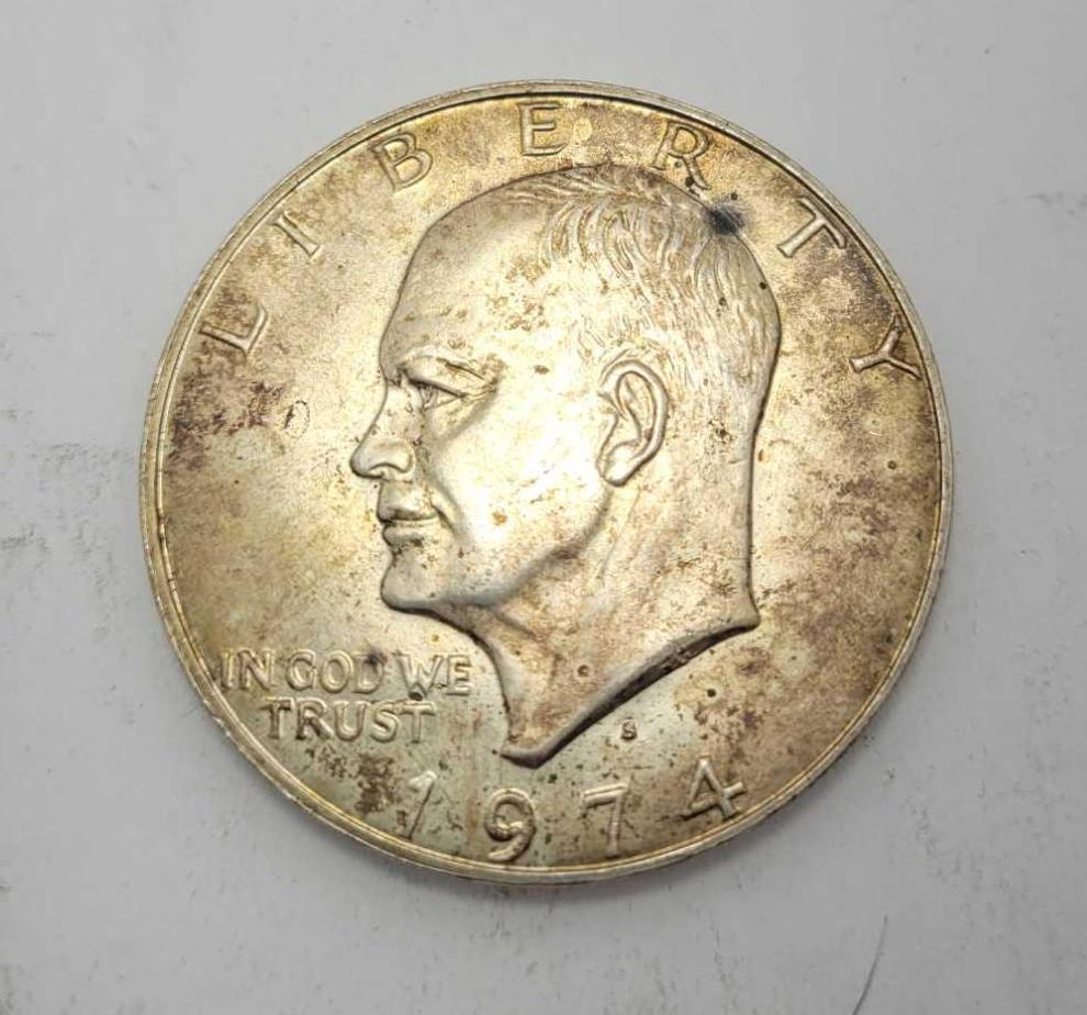 1974 Eisenhower silver dollar 90% silver