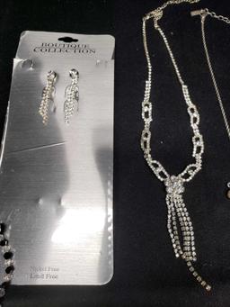 Boutique collection Earrings. Crystal look Necklaces