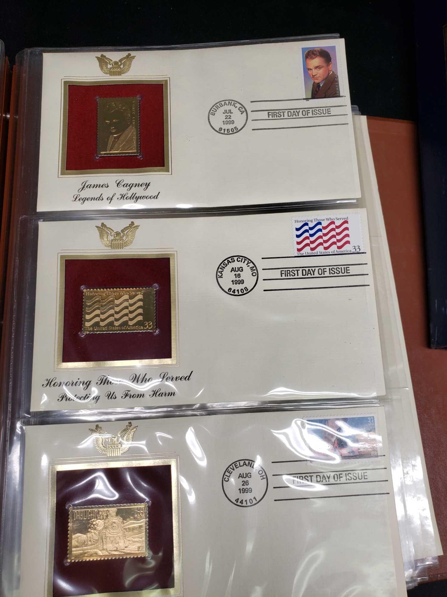 Golden Replicas of United States Stamps and Stamps of the Century