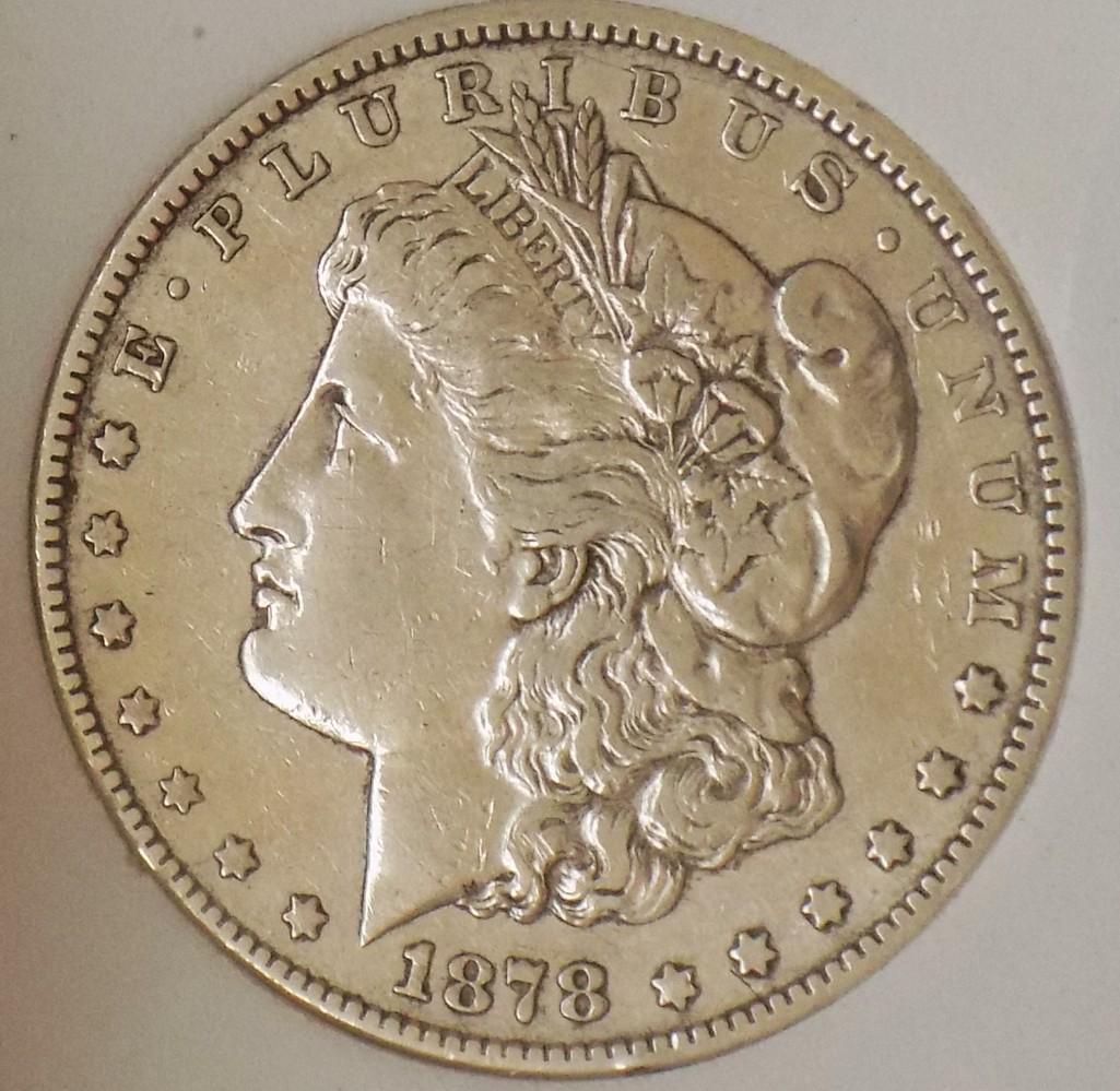 Morgan 1878 cc stunning original Au beauty 1st year carson city