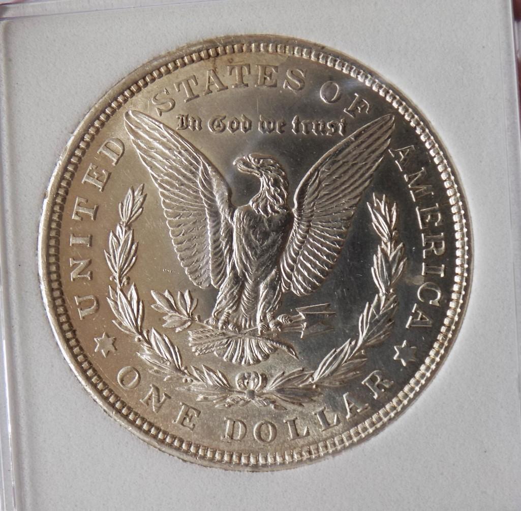 Morgan silver dollar 1921 gem bu pl stunning Frosty white slabed beauty