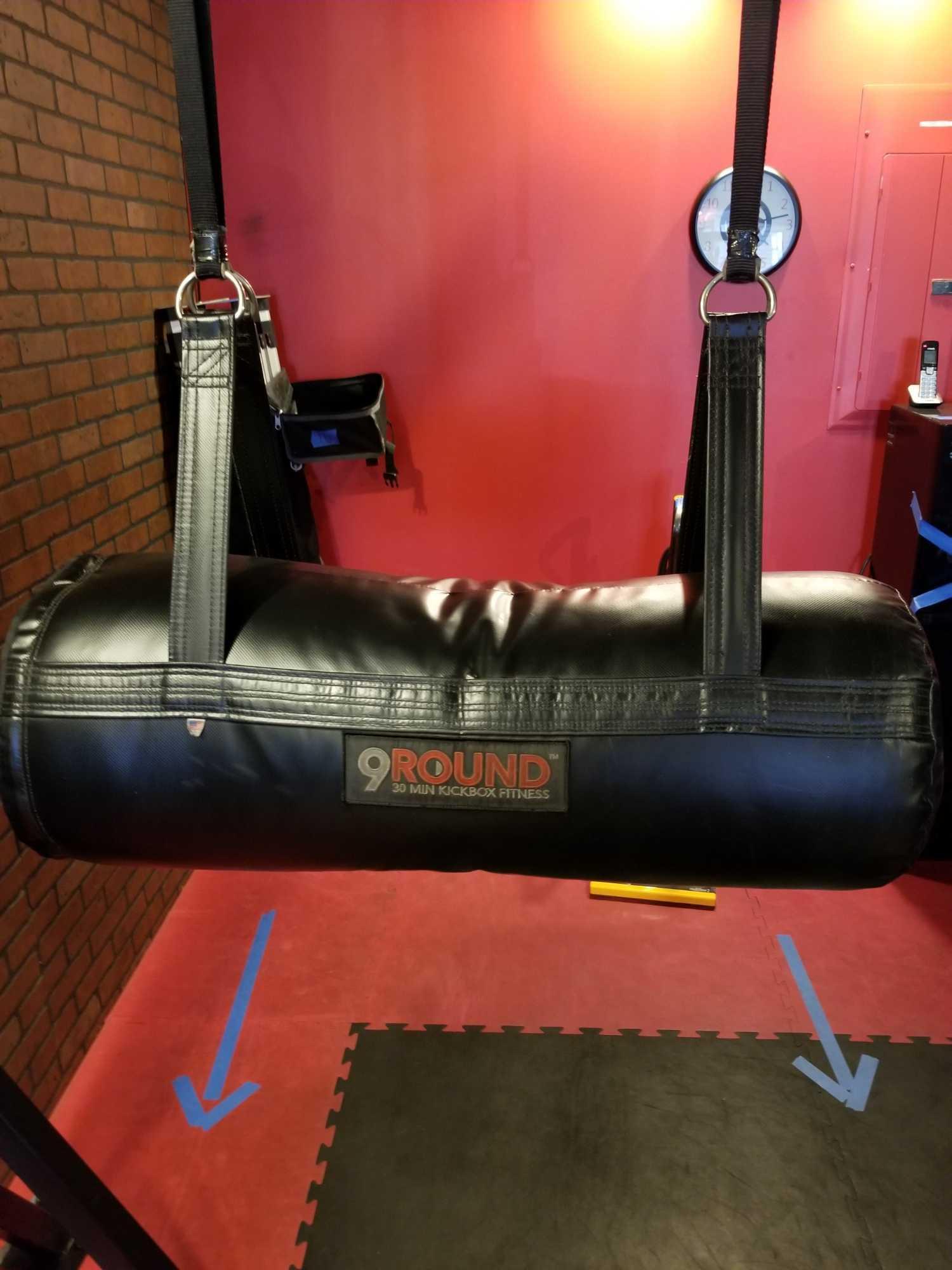 Hanging Horizontal Punching Bag on Frame