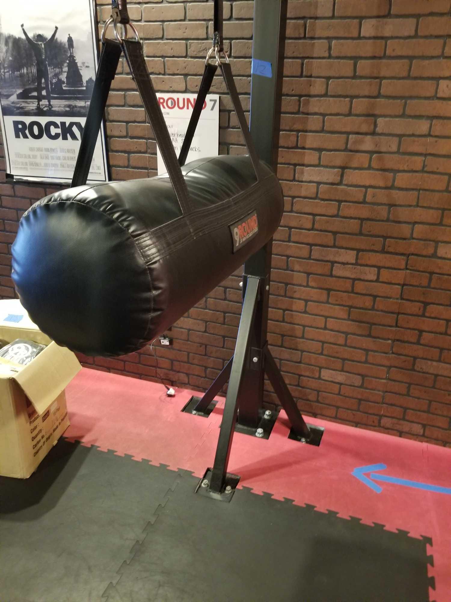 Hanging Horizontal Punching Bag on Frame