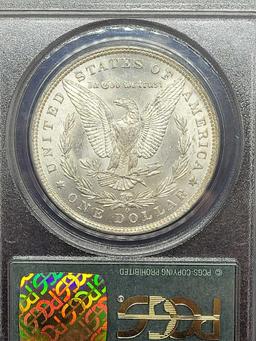 1885-O Morgan silver dollar MS64 PCGS slabed coin