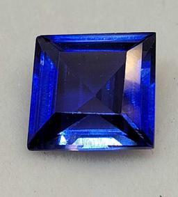 Blue Sapphire 4.32ct square cut Gemstone