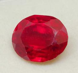 Red ruby 11.49ct oval cut Gemstone beautiful stone