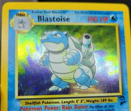 Pokemon card Blastoise base set 2 holo