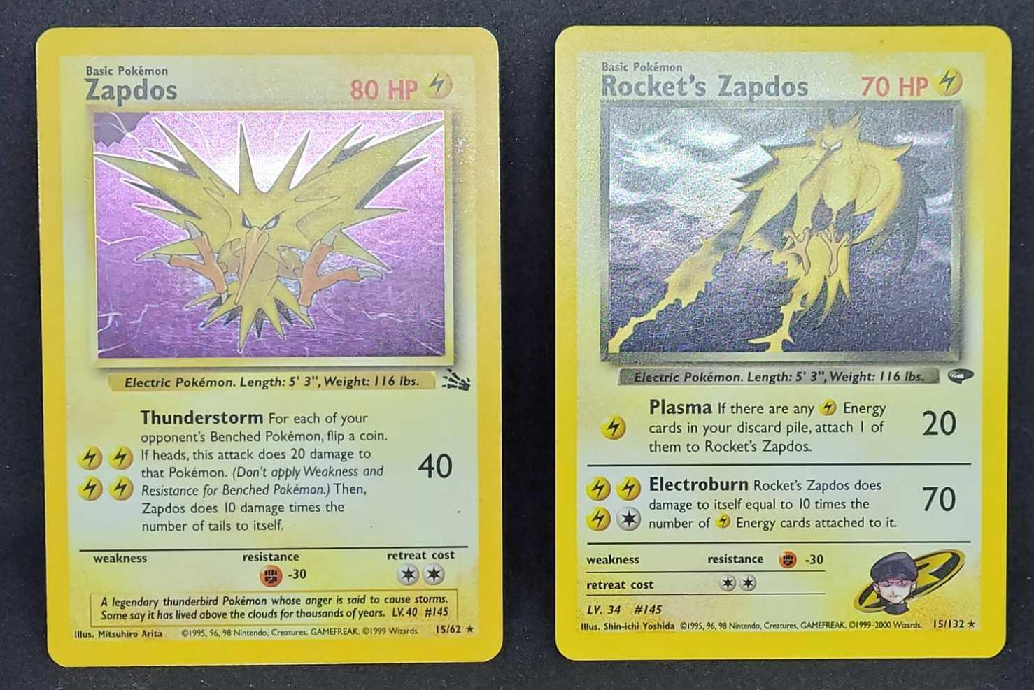 Pokemon cards 2 cards