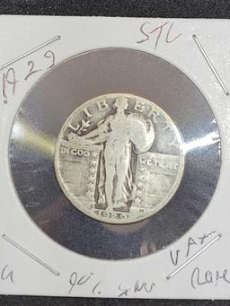 STANDING LIBERTY QUARTER 1927 VF+ NICE BETTER GRADE FULL DATE BEAUTY