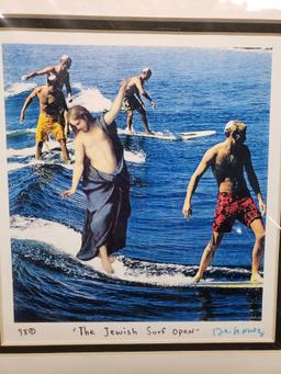 Artist Nelson De La Nuez. Artwork print The Jewish Surf Open. No 98