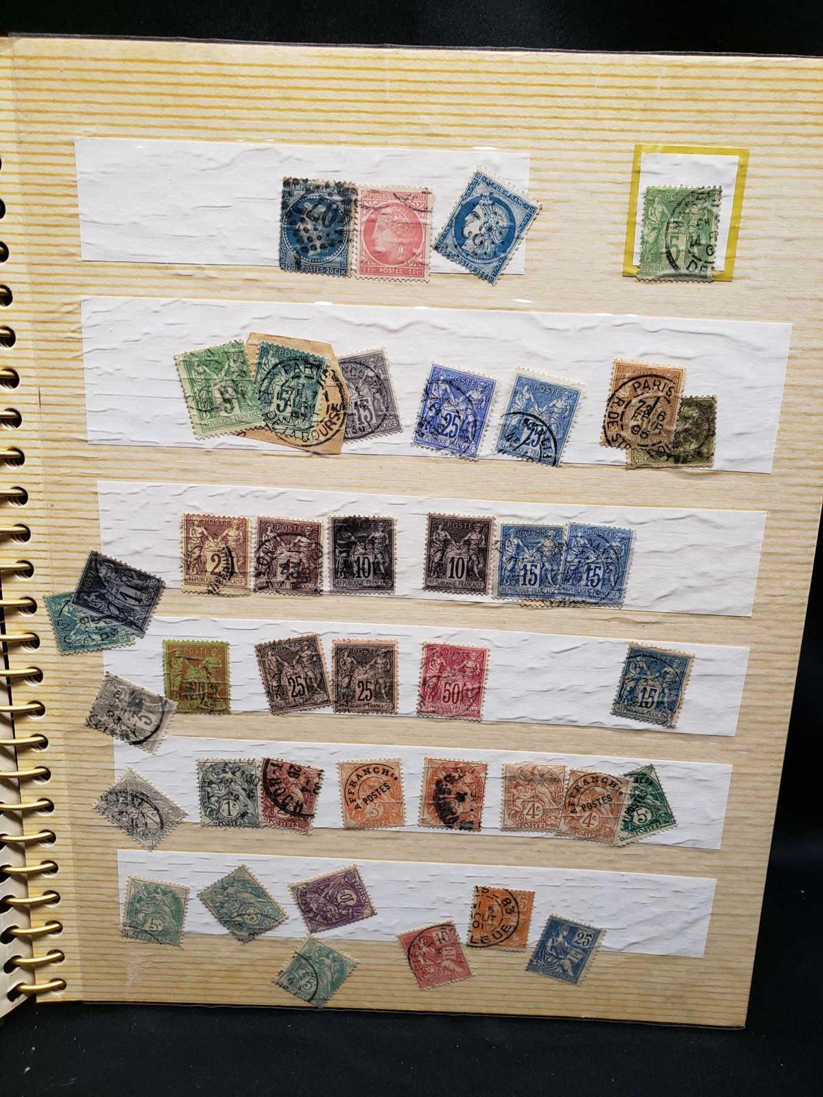 Rare Book of Stamps Republic Francaise