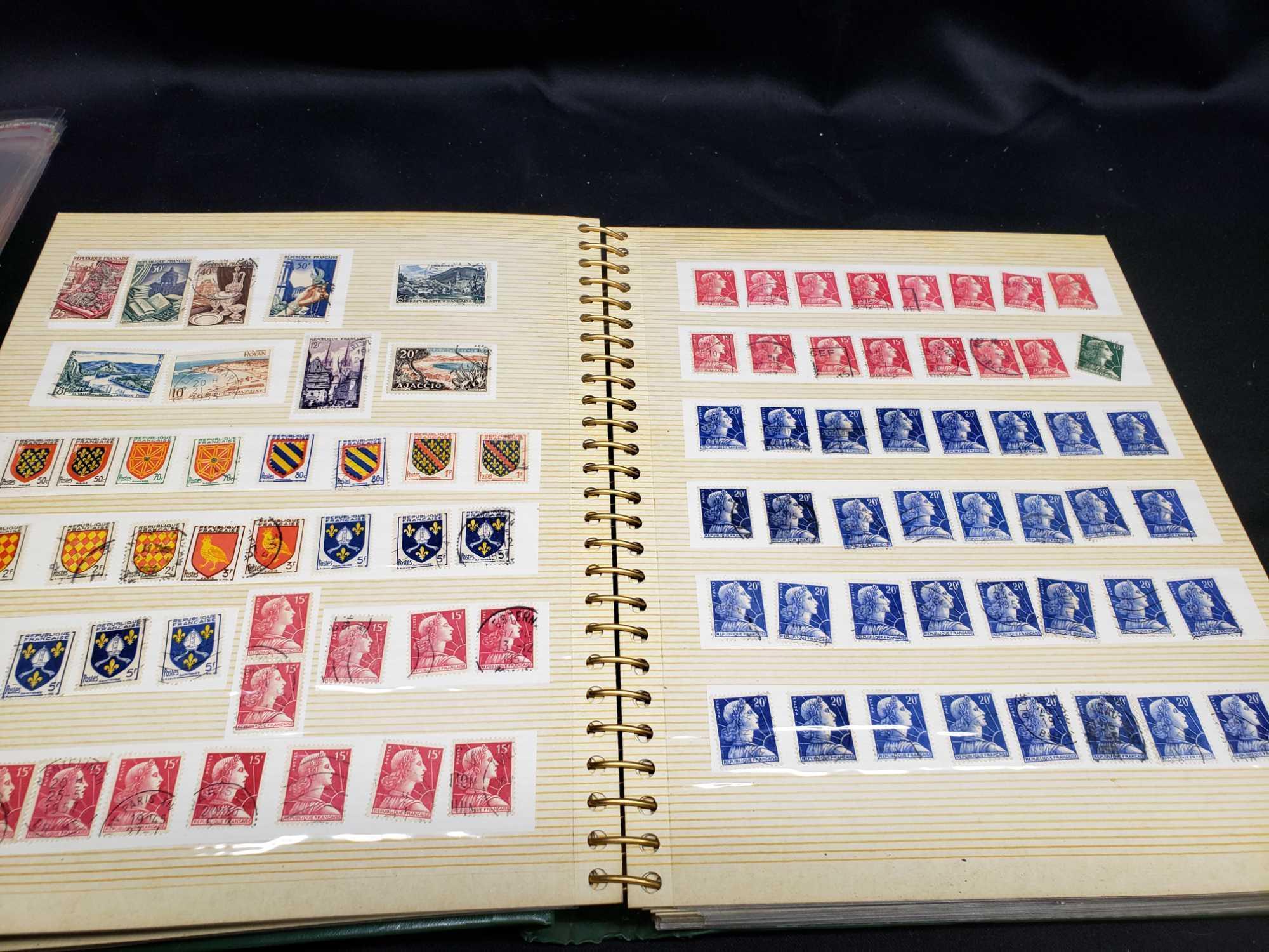 Rare Book of Stamps Republic Francaise