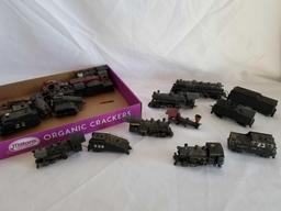 Box Full of Vintage Lionel Marx Train Engines