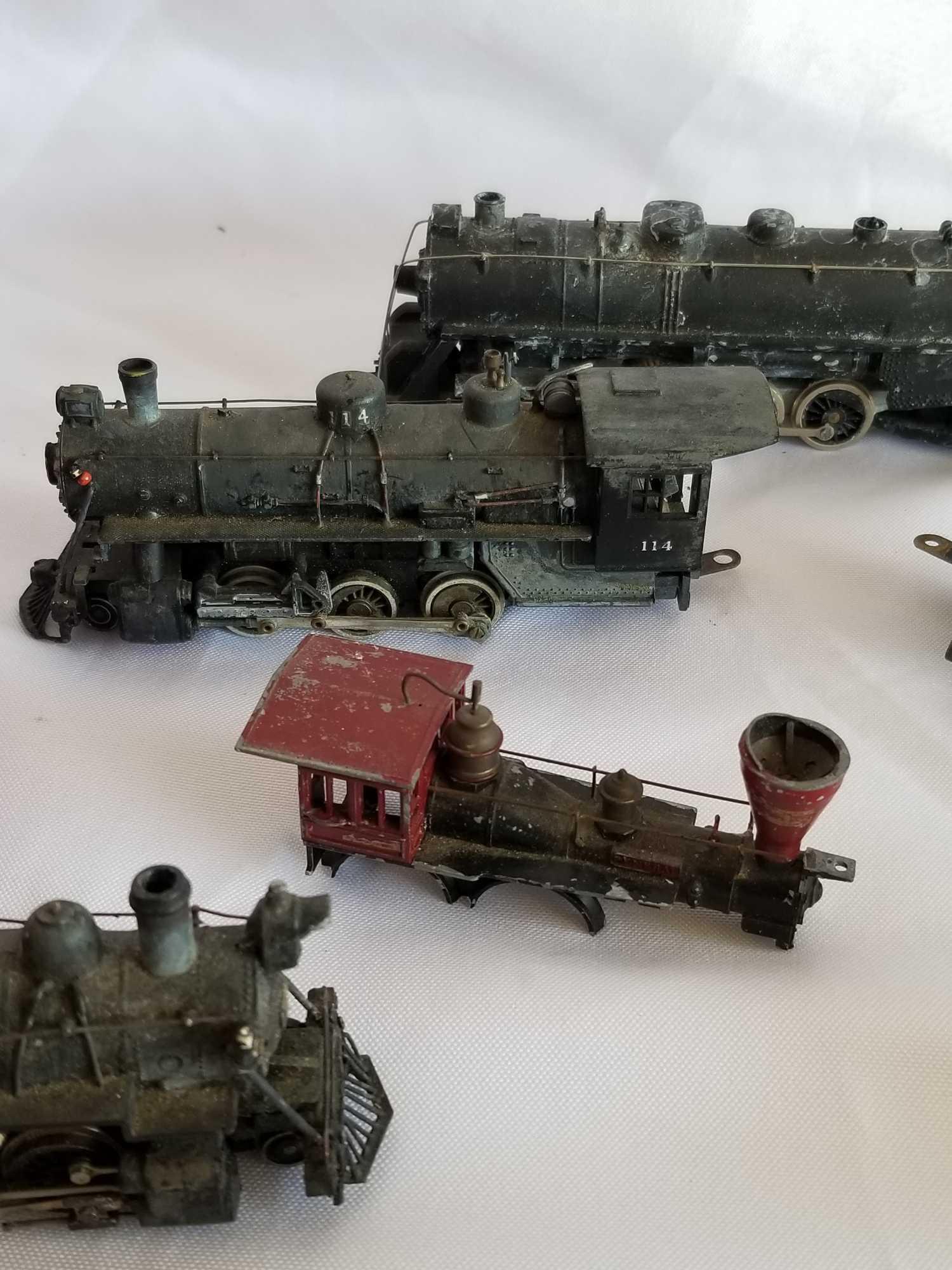 Box Full of Vintage Lionel Marx Train Engines