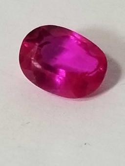 6.22 Ct Natural Pink Oval Cut Sapphire GGL Cert